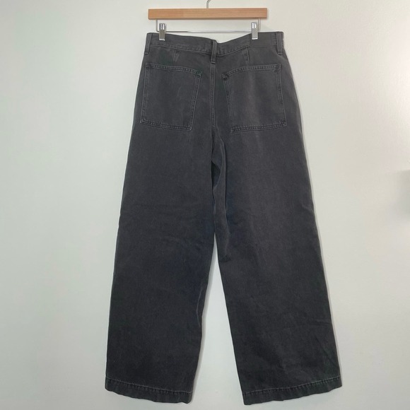 Madewell Charcoal Wide Leg Jeans - Picture 4 of 10